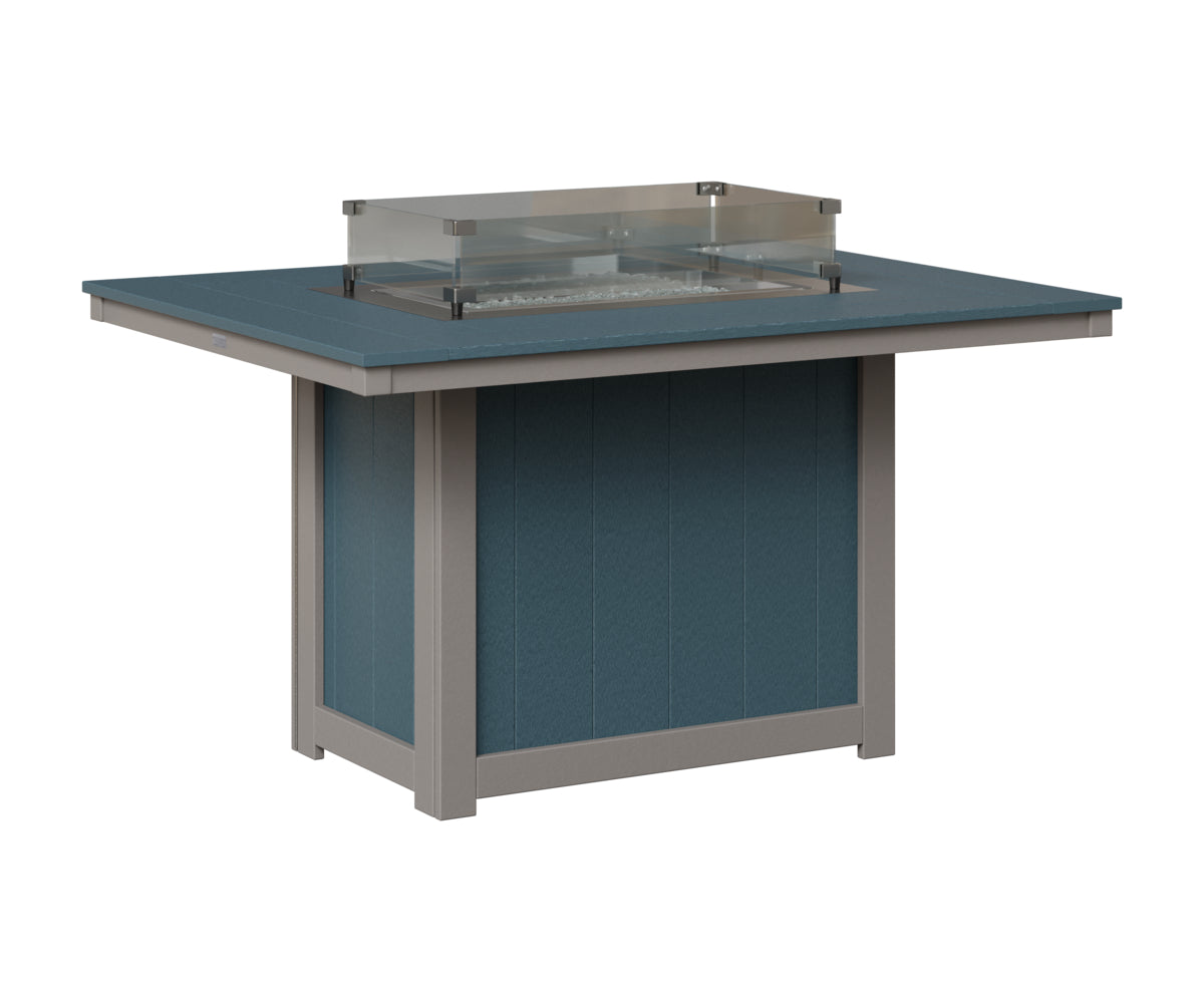 Donoma 42" x 54" Rectangular Fire Table Dining