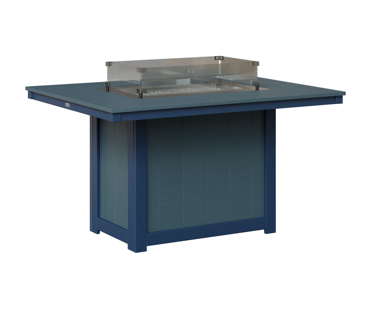 Donoma 42" x 54" Rectangular Fire Table Dining