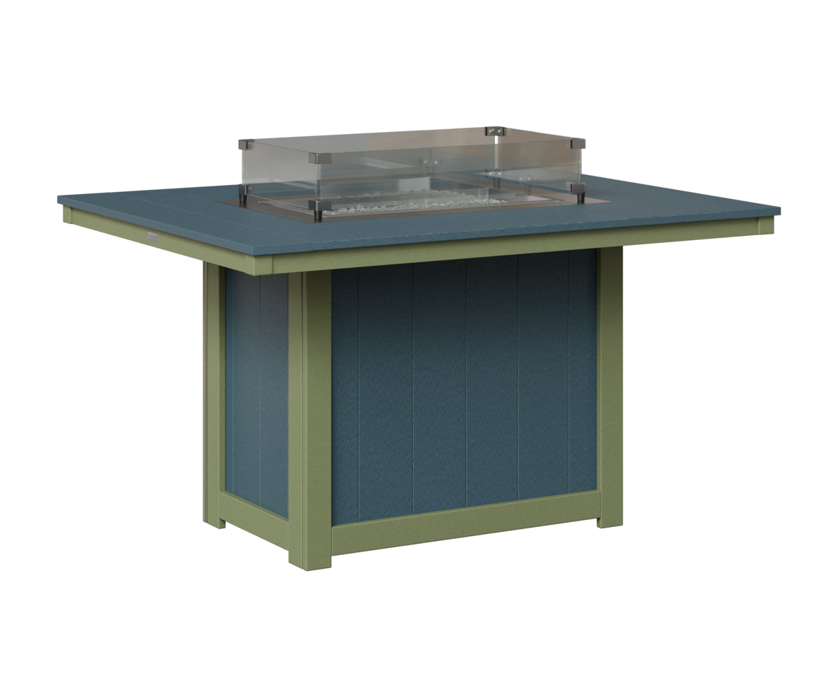 Donoma 42" x 54" Rectangular Fire Table Dining