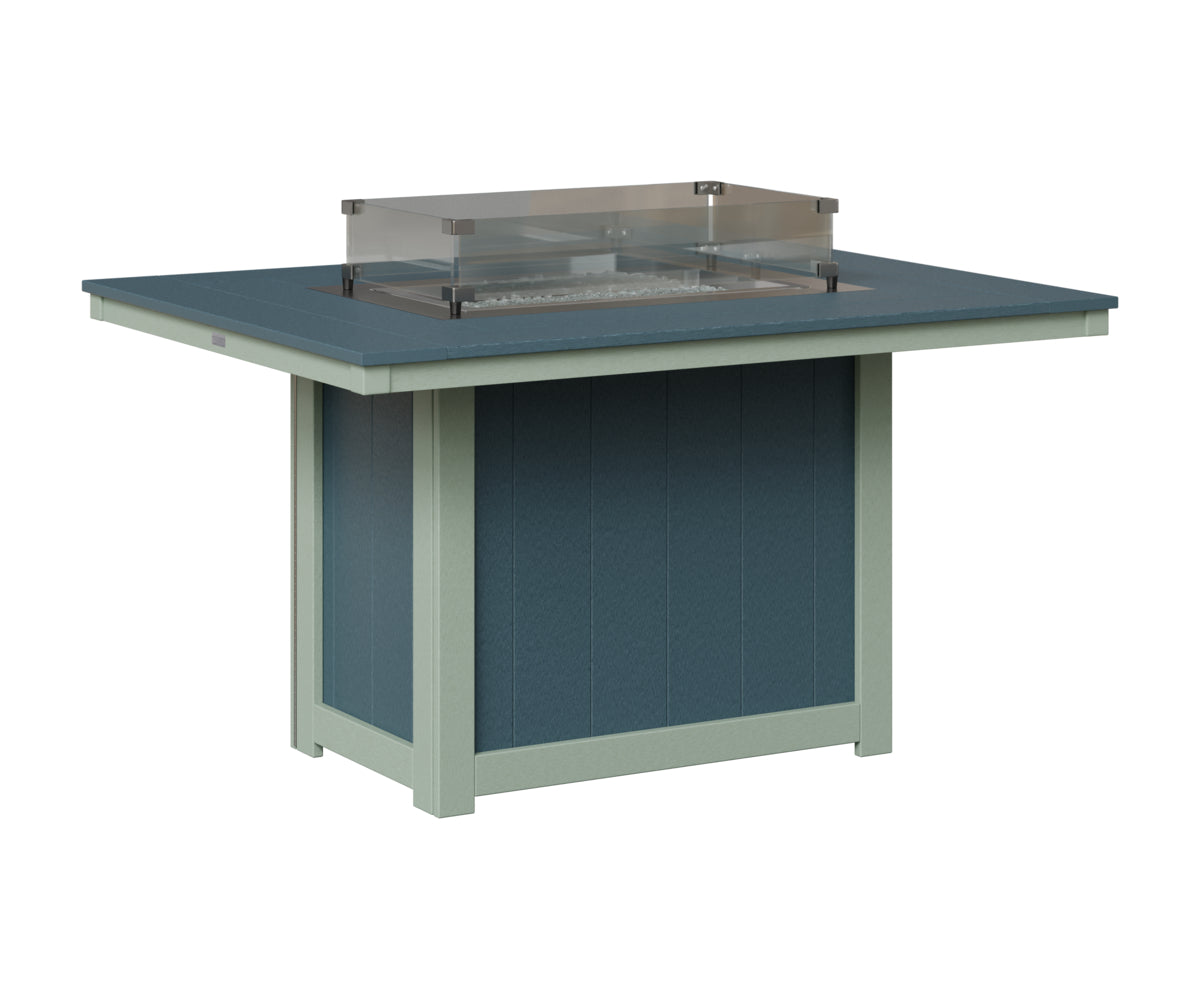 Donoma 42" x 54" Rectangular Fire Table Dining