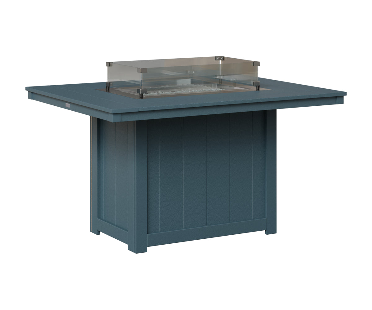 Donoma 42" x 54" Rectangular Fire Table Dining