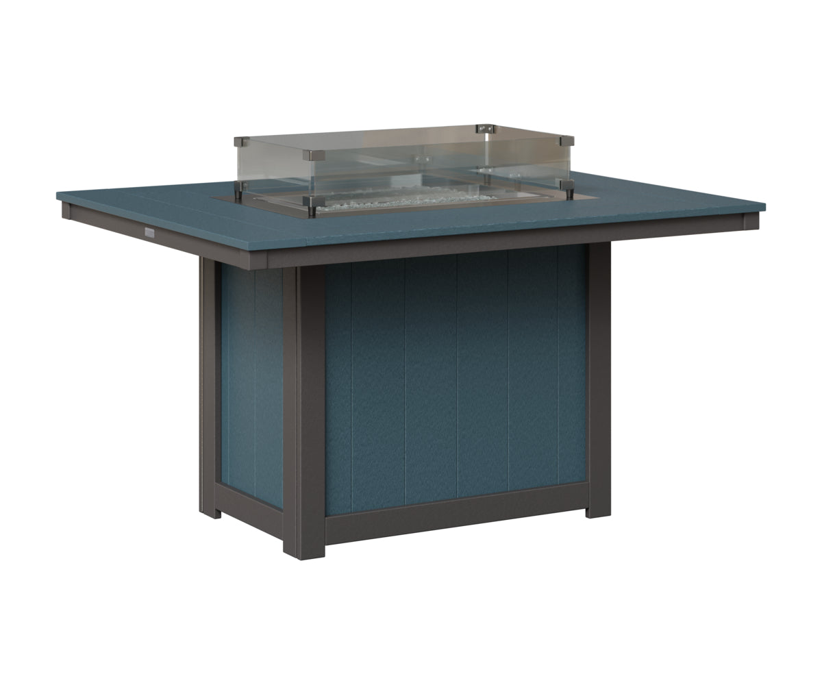 Donoma 42" x 54" Rectangular Fire Table Dining