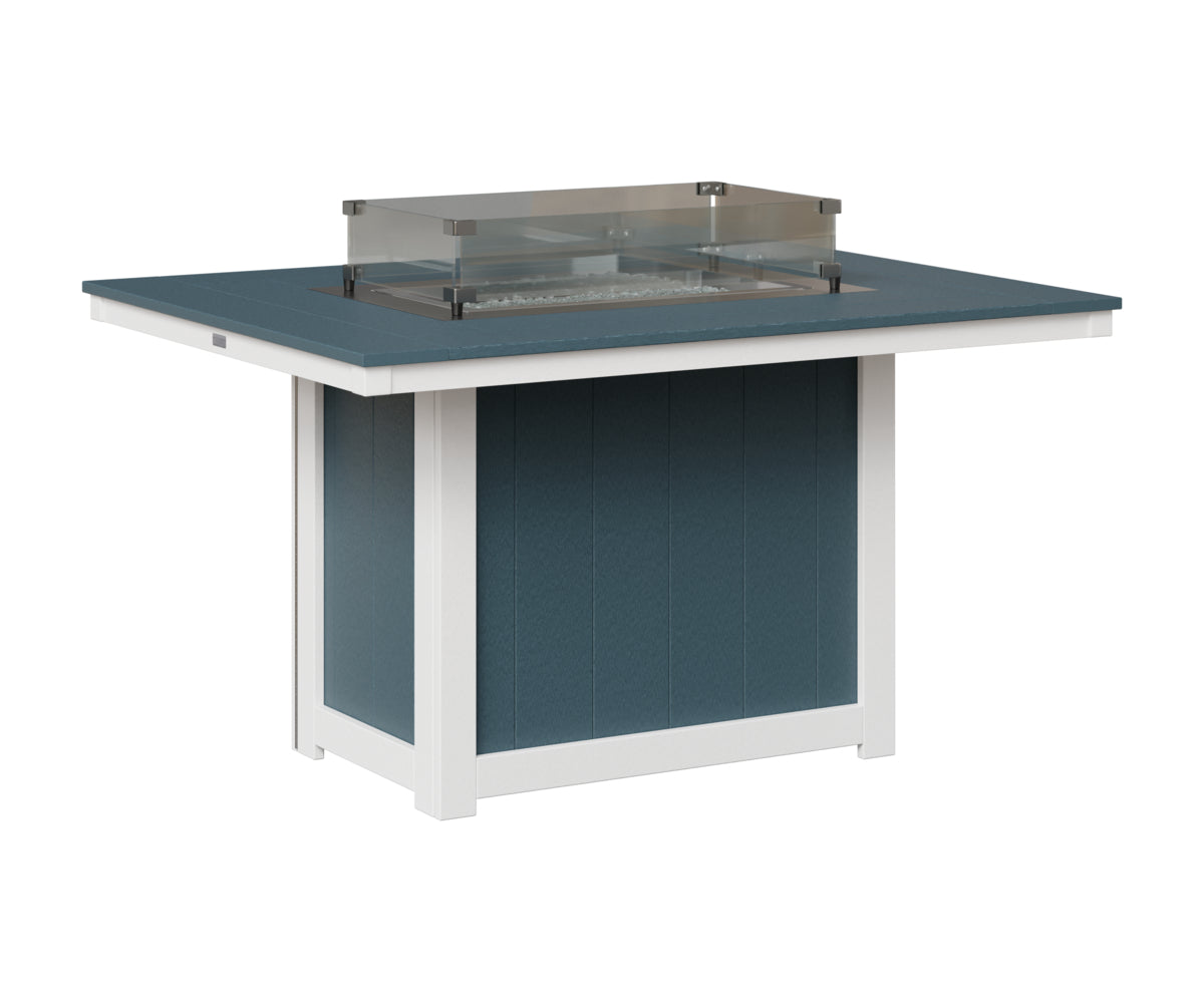 Donoma 42" x 54" Rectangular Fire Table Dining