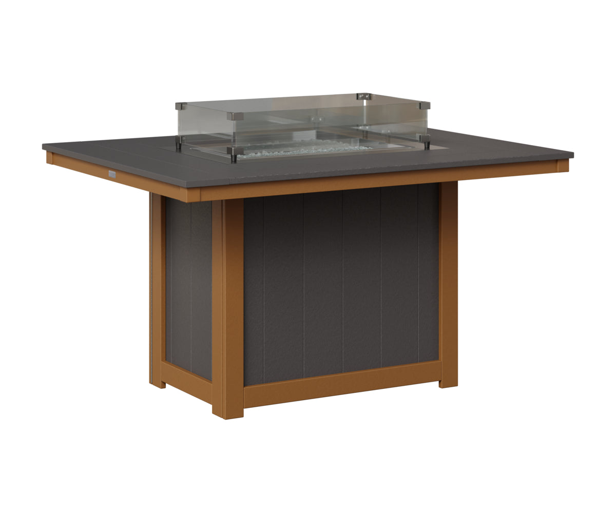 Donoma 42" x 54" Rectangular Fire Table Dining