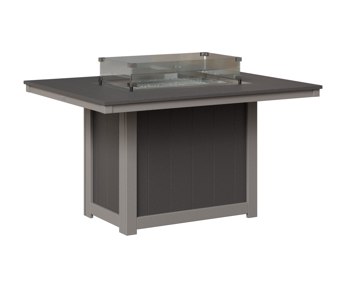 Donoma 42" x 54" Rectangular Fire Table Dining