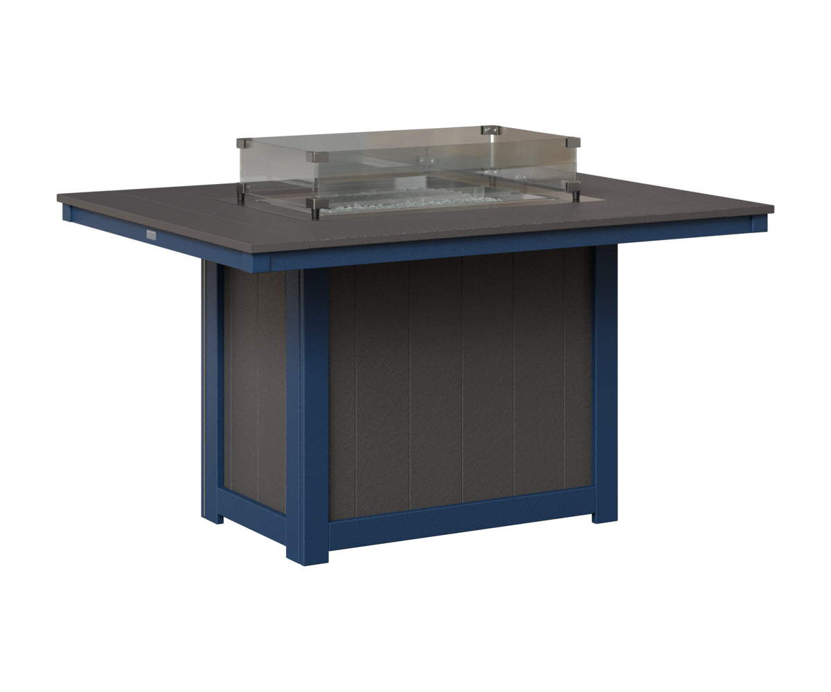 Donoma 42" x 54" Rectangular Fire Table Dining