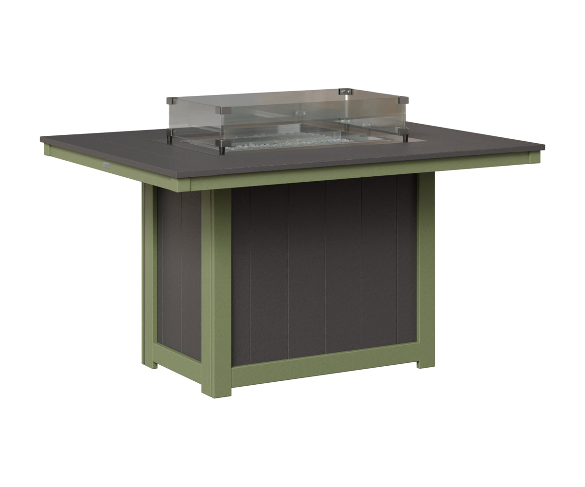 Donoma 42" x 54" Rectangular Fire Table Dining