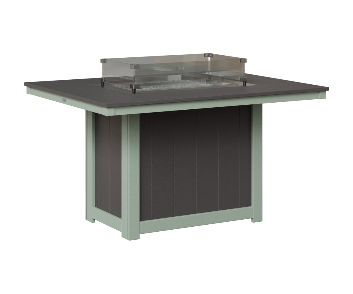 Donoma 42" x 54" Rectangular Fire Table Dining