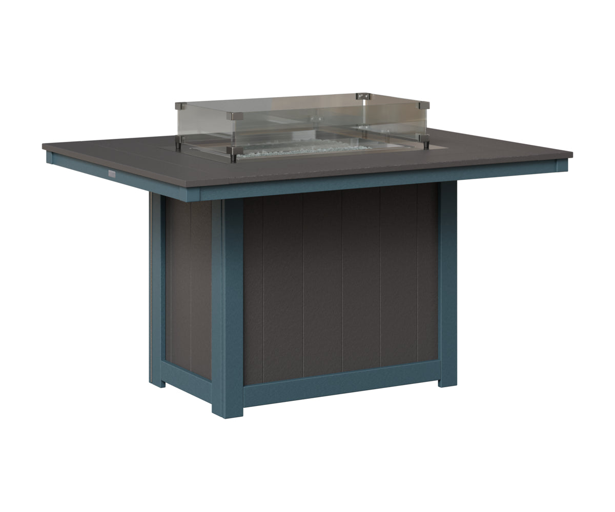 Donoma 42" x 54" Rectangular Fire Table Dining