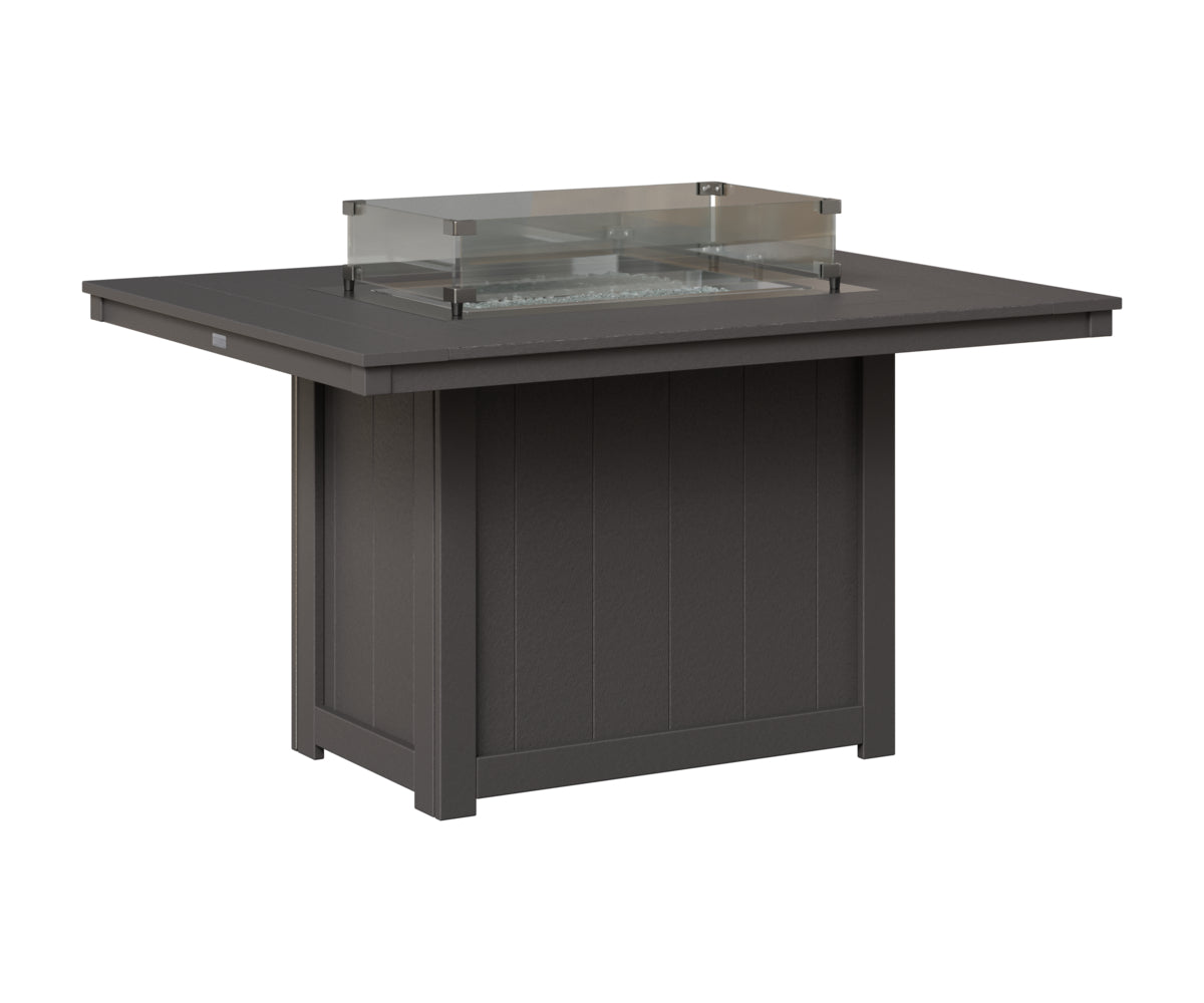 Donoma 42" x 54" Rectangular Fire Table Dining