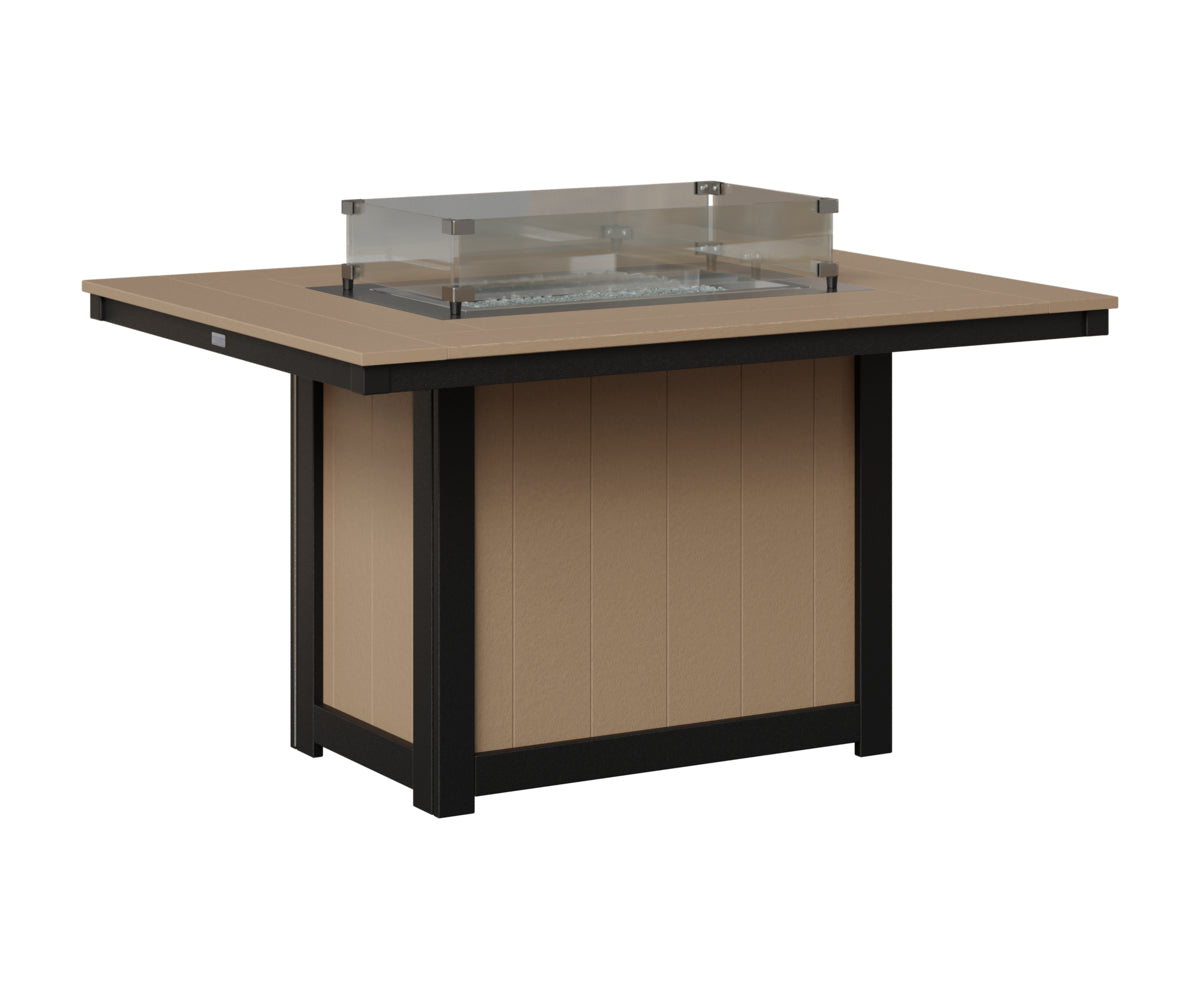Donoma 42" x 54" Rectangular Fire Table Dining