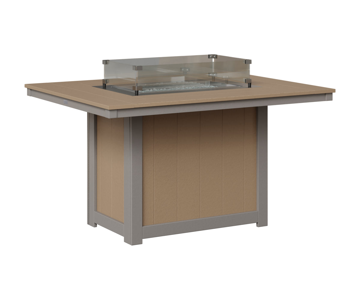 Donoma 42" x 54" Rectangular Fire Table Dining