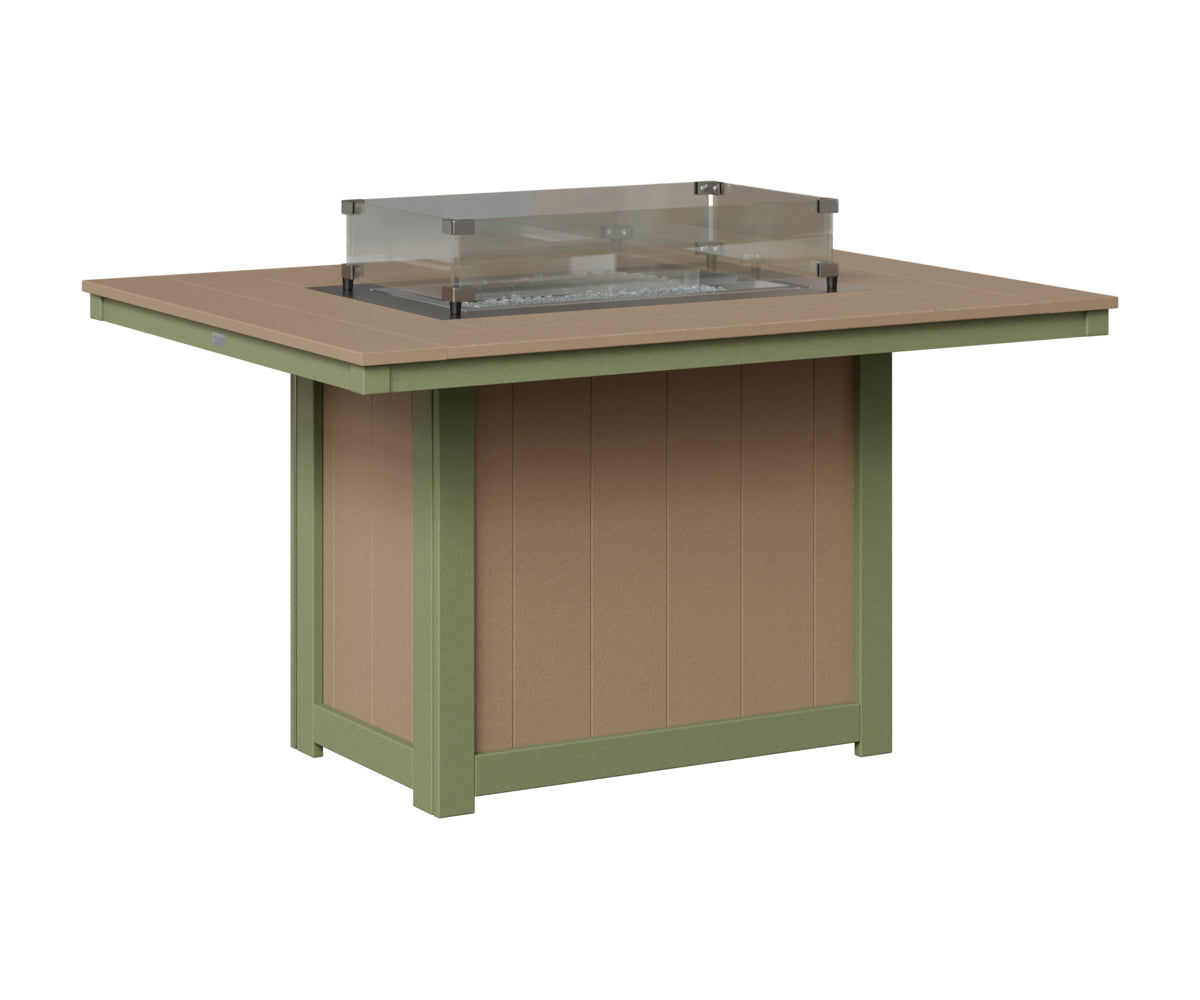 Donoma 42" x 54" Rectangular Fire Table Dining