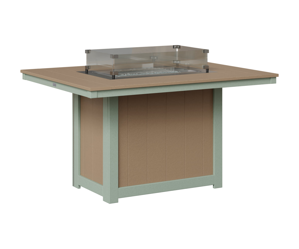 Donoma 42" x 54" Rectangular Fire Table Dining
