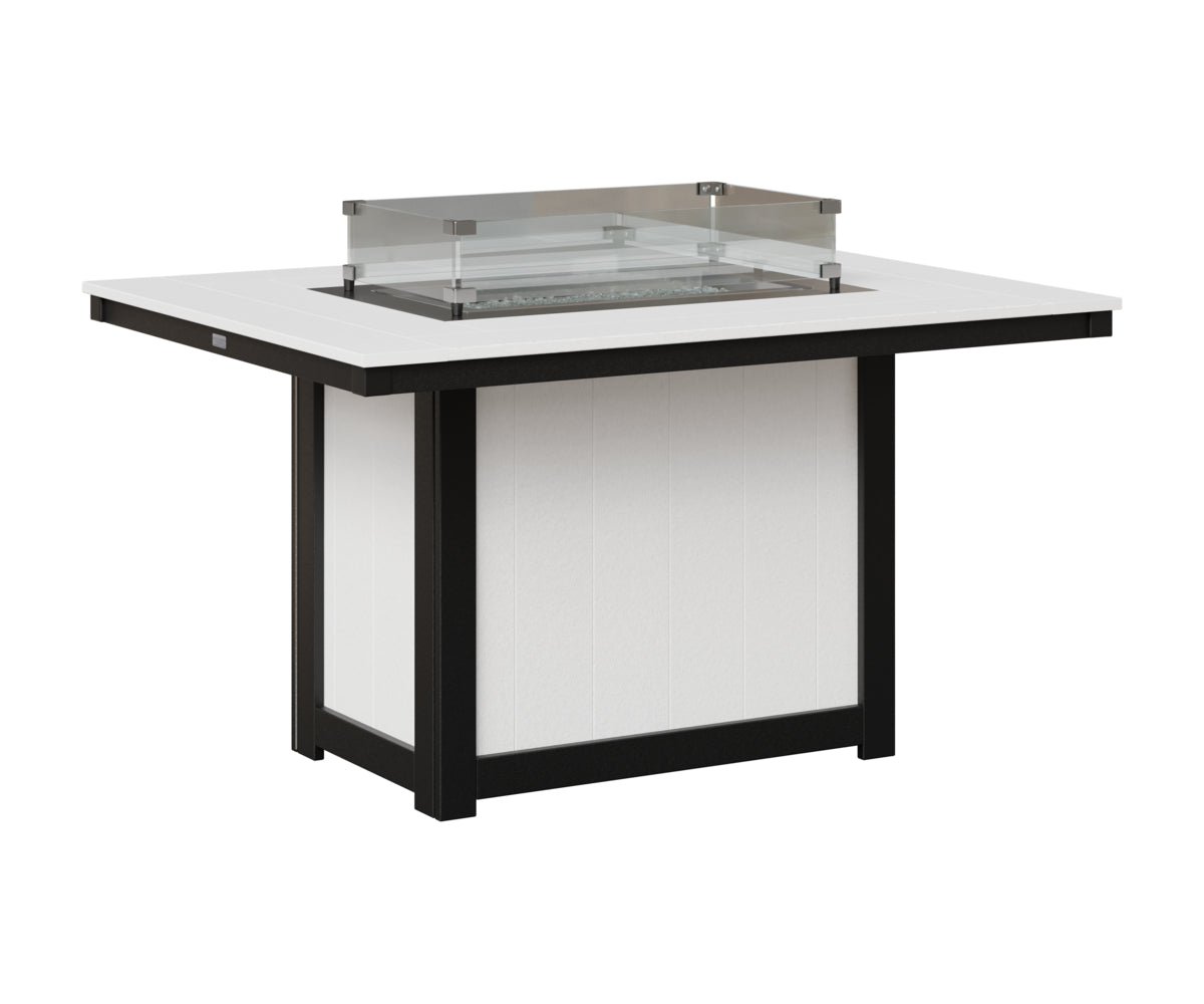 Donoma 42" x 54" Rectangular Fire Table Dining