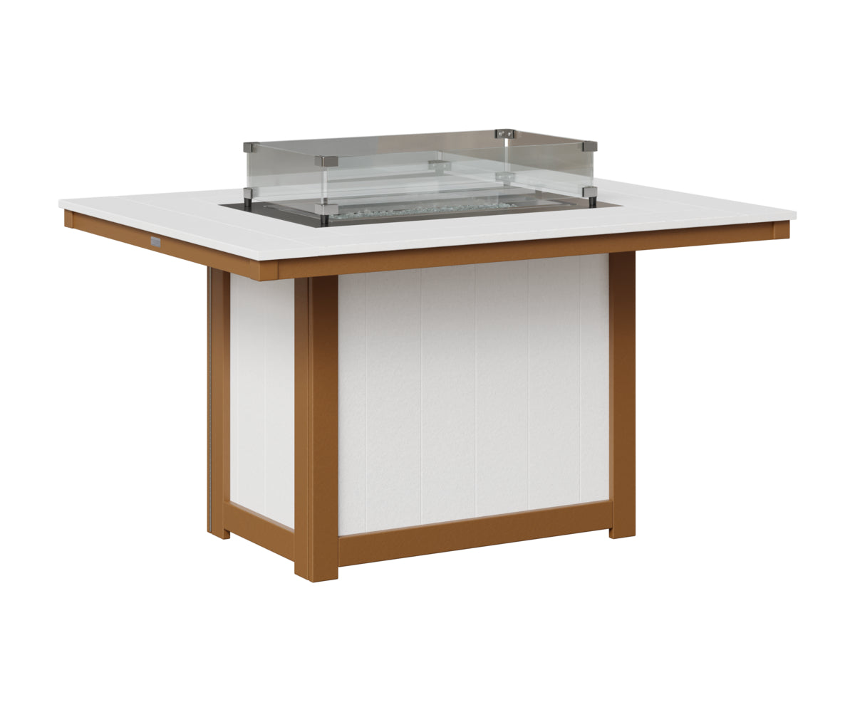 Donoma 42" x 54" Rectangular Fire Table Dining