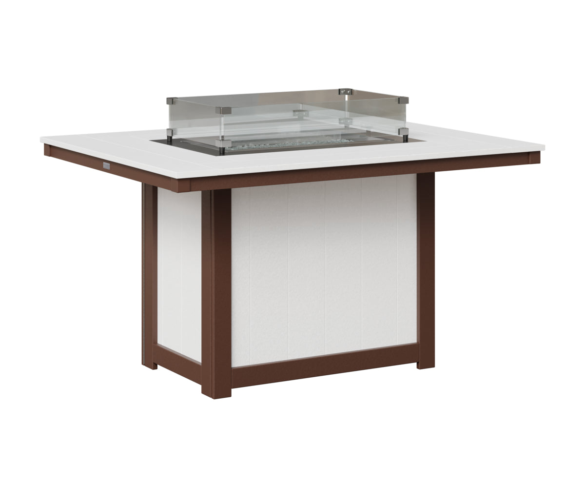 Donoma 42" x 54" Rectangular Fire Table Dining
