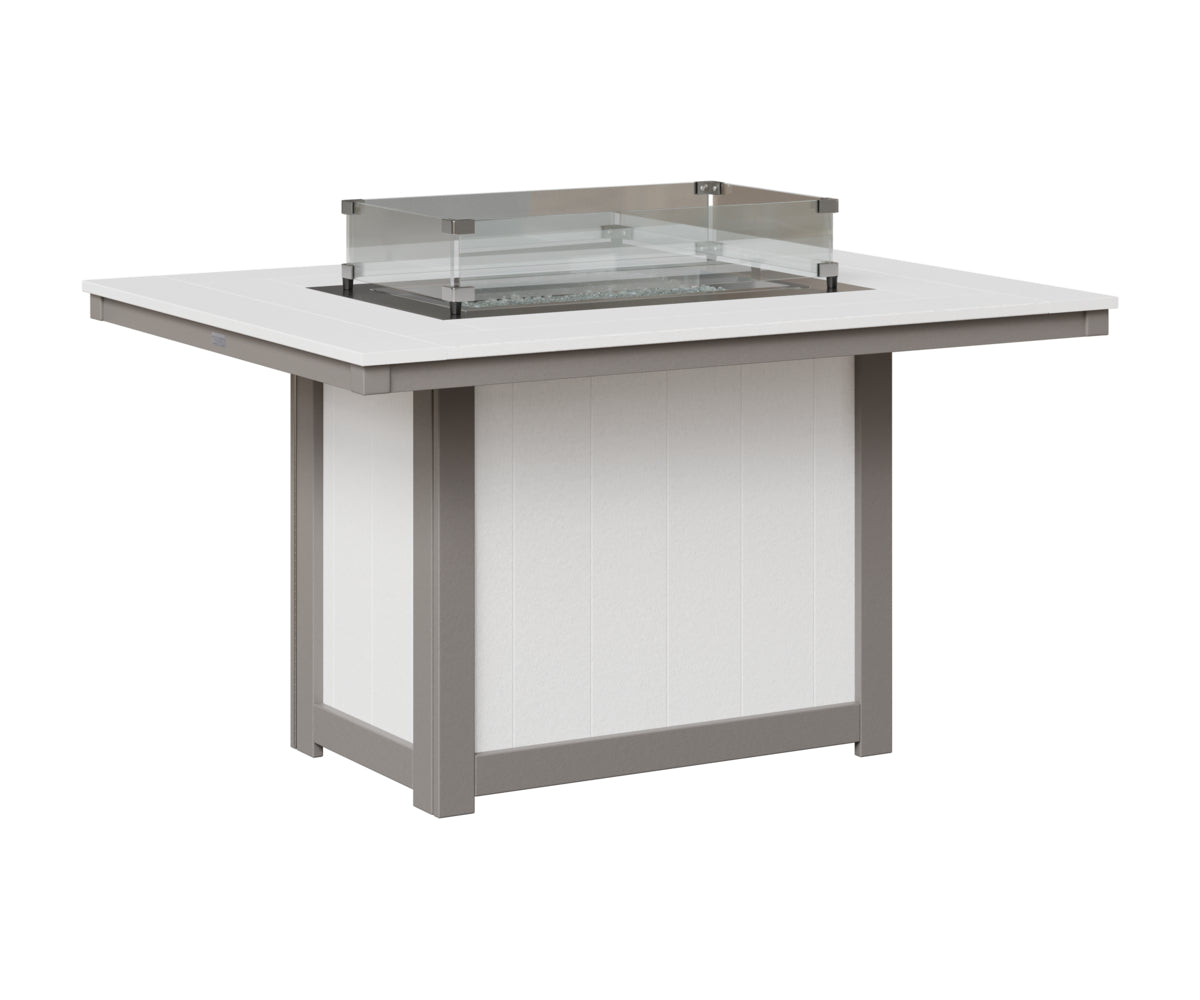 Donoma 42" x 54" Rectangular Fire Table Dining