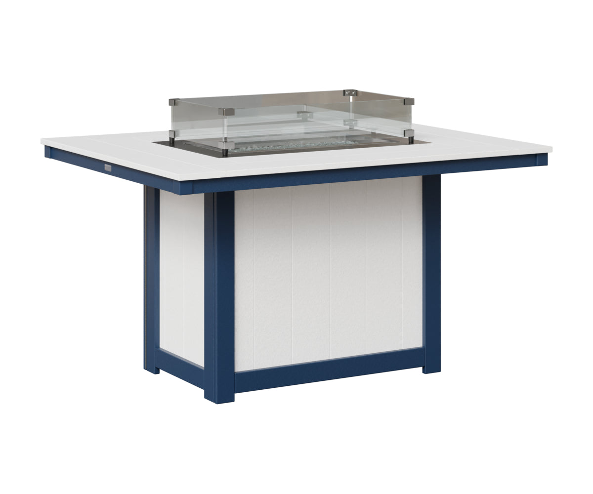 Donoma 42" x 54" Rectangular Fire Table Dining
