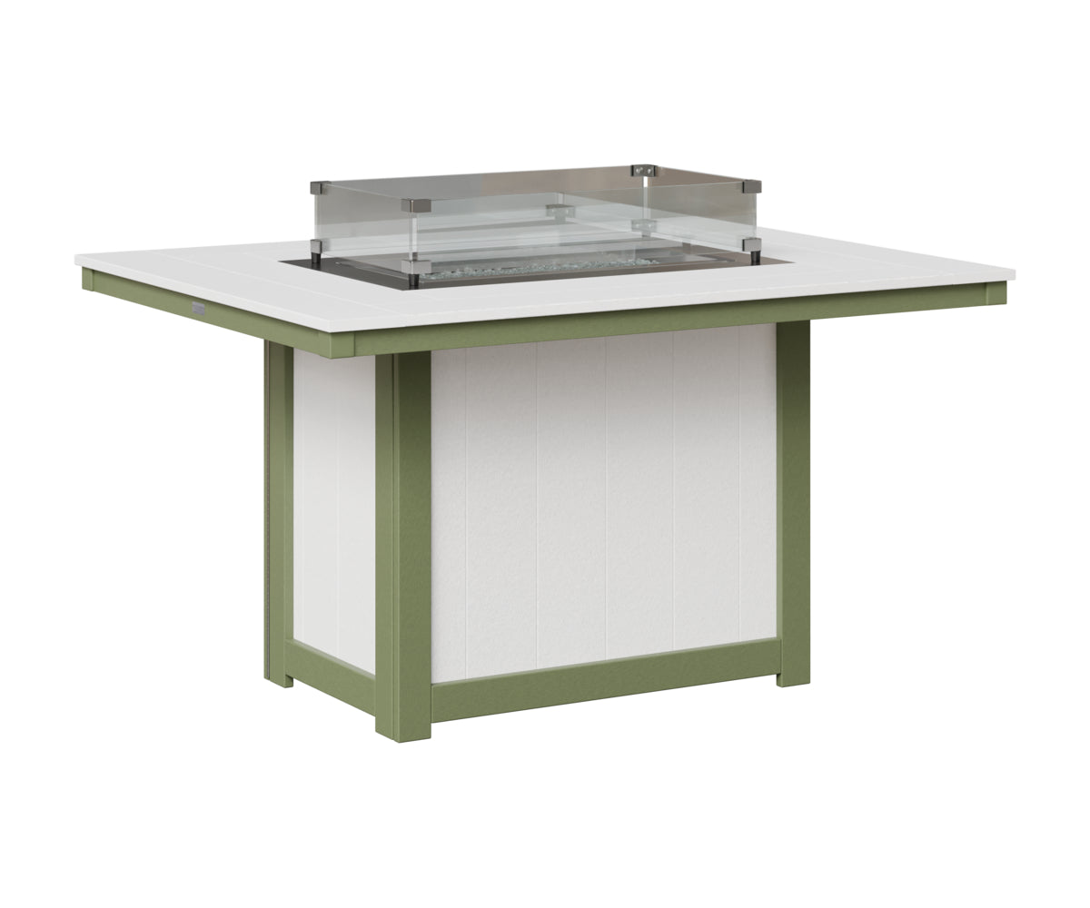 Donoma 42" x 54" Rectangular Fire Table Dining