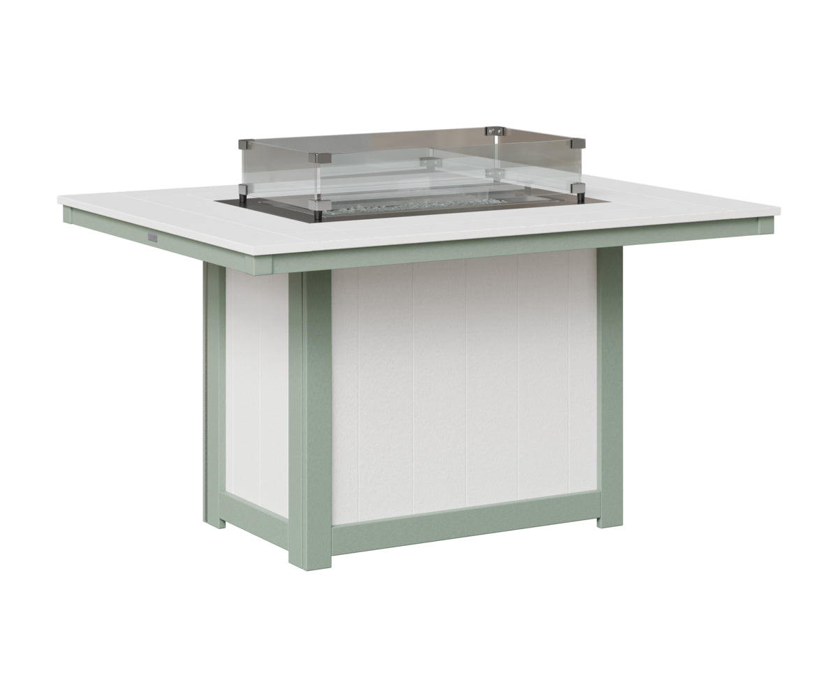 Donoma 42" x 54" Rectangular Fire Table Dining