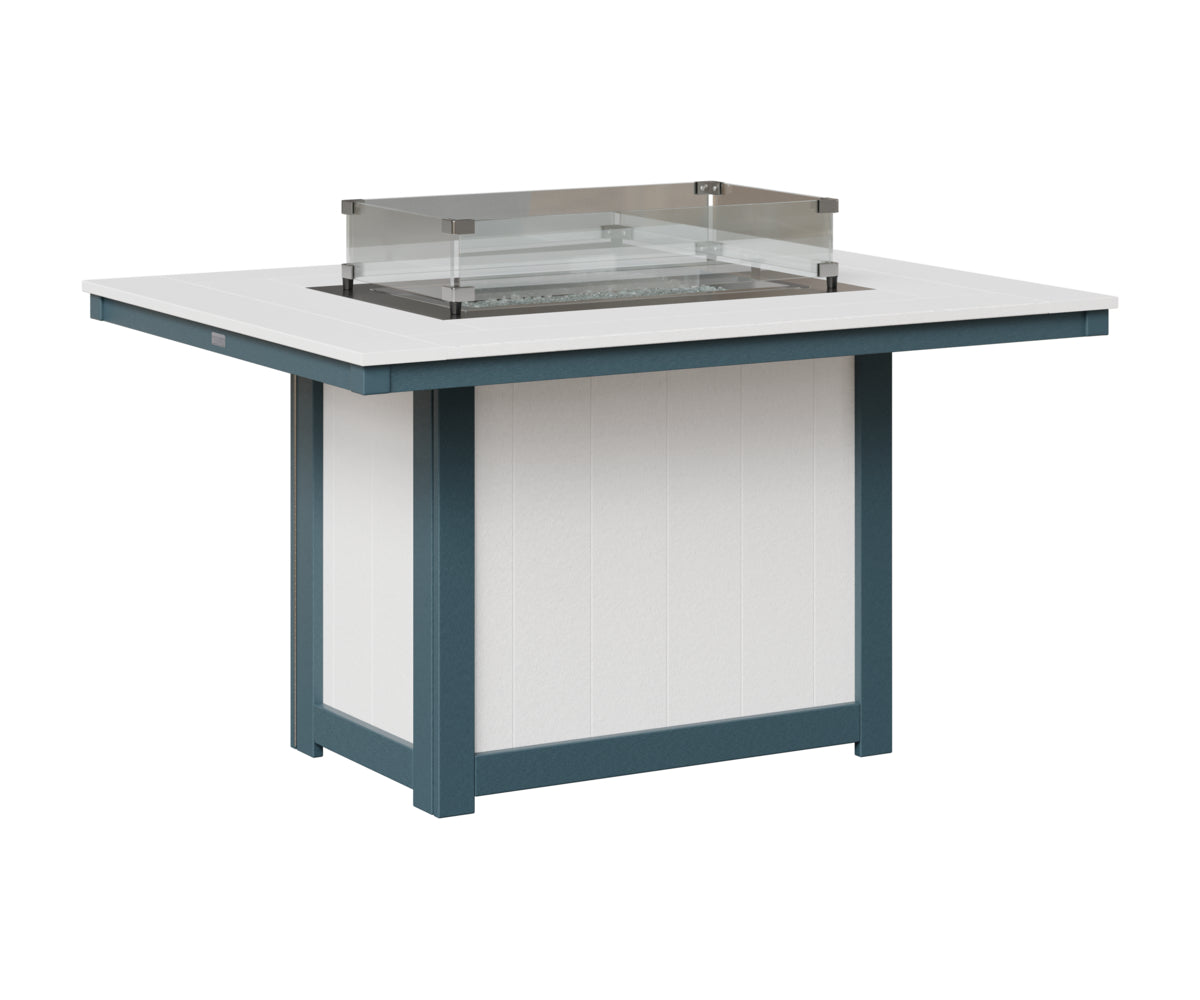 Donoma 42" x 54" Rectangular Fire Table Dining