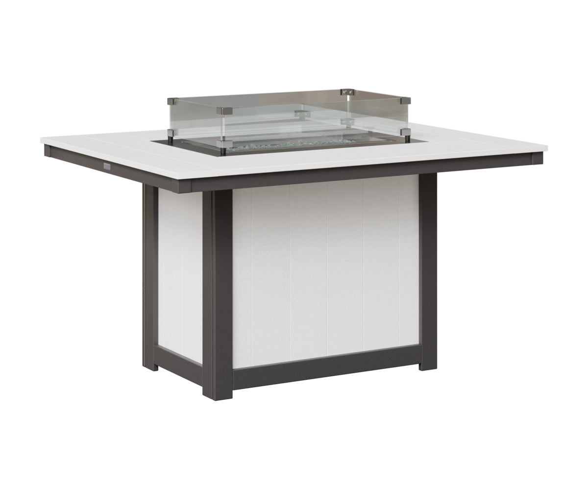 Donoma 42" x 54" Rectangular Fire Table Dining
