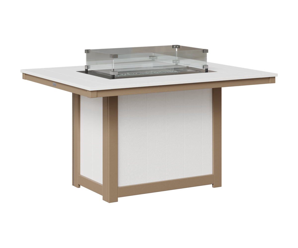 Donoma 42" x 54" Rectangular Fire Table Dining