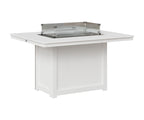 Donoma 42" x 54" Rectangular Fire Table Dining