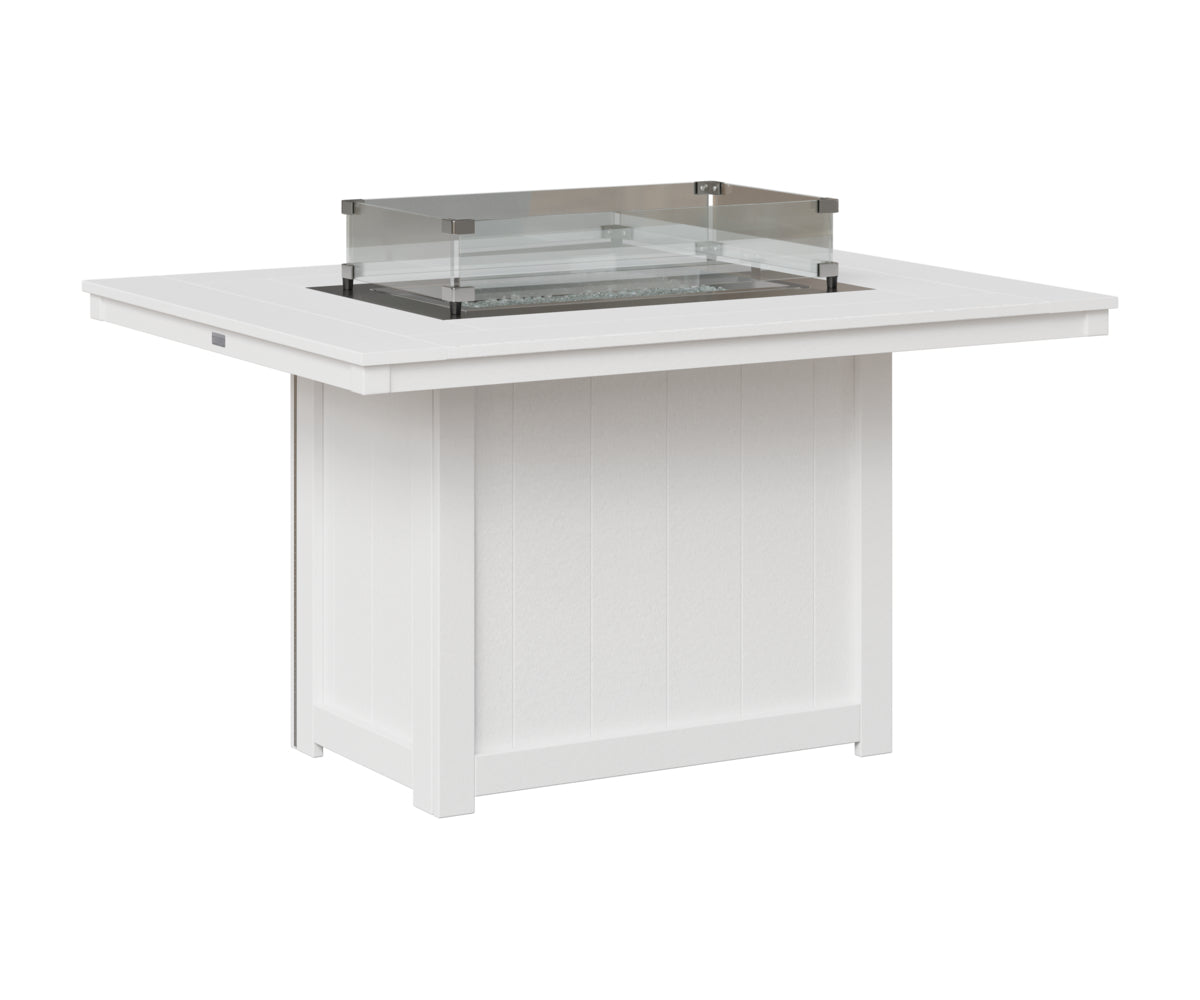 Donoma 42" x 54" Rectangular Fire Table Dining