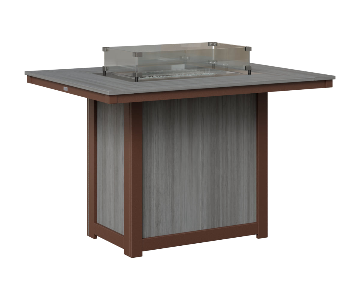 Donoma 42" x 54" Rectangular Fire Table Counter