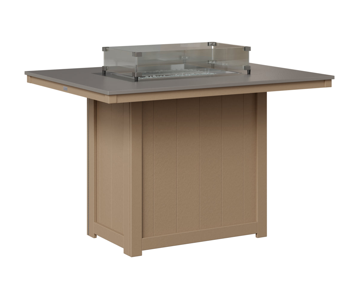 Donoma 42" x 54" Rectangular Fire Table Counter