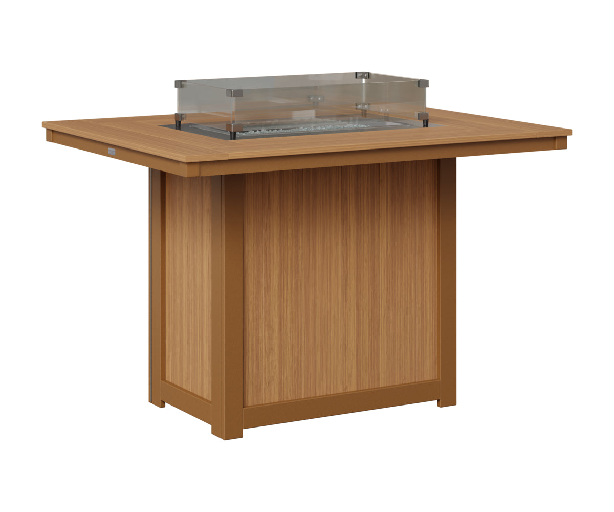 Donoma 42" x 54" Rectangular Fire Table Counter
