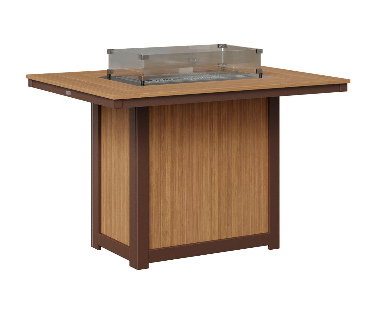 Donoma 42" x 54" Rectangular Fire Table Counter