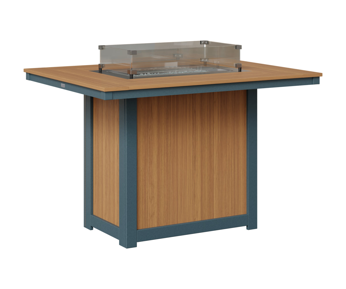 Donoma 42" x 54" Rectangular Fire Table Counter