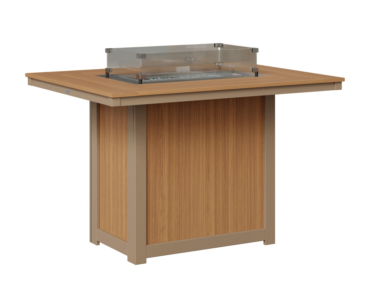 Donoma 42" x 54" Rectangular Fire Table Counter