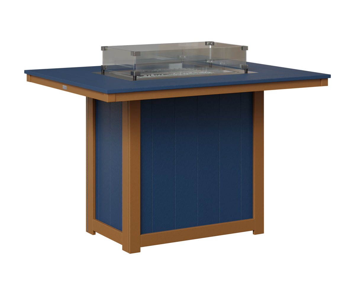Donoma 42" x 54" Rectangular Fire Table Counter