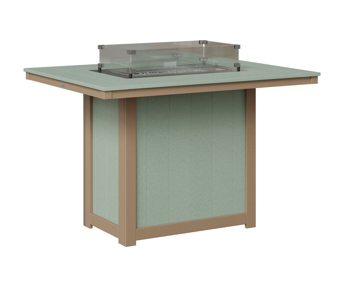 Donoma 42" x 54" Rectangular Fire Table Counter