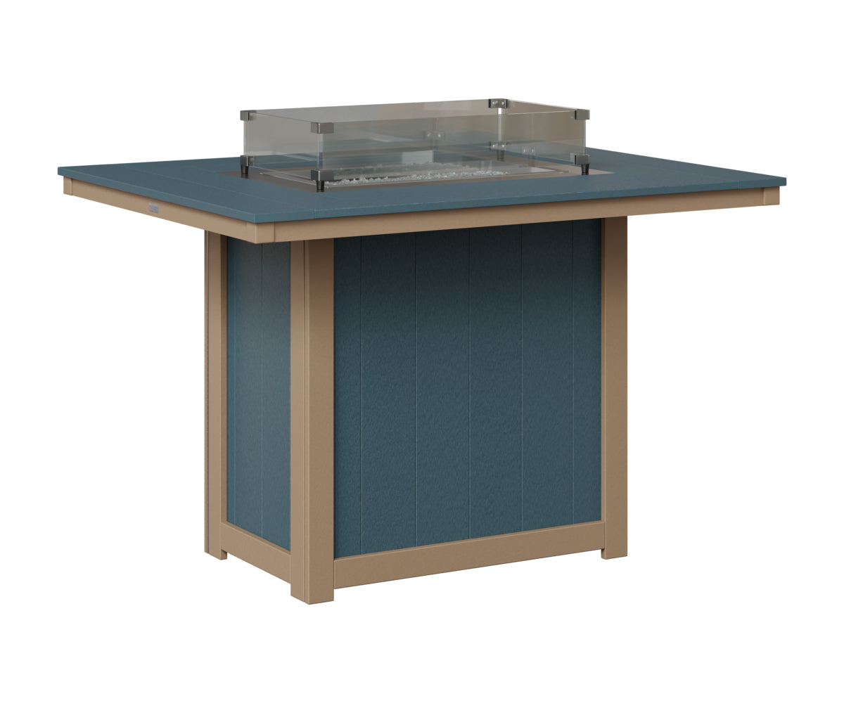 Donoma 42" x 54" Rectangular Fire Table Counter