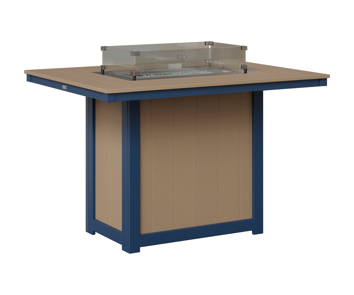 Donoma 42" x 54" Rectangular Fire Table Counter