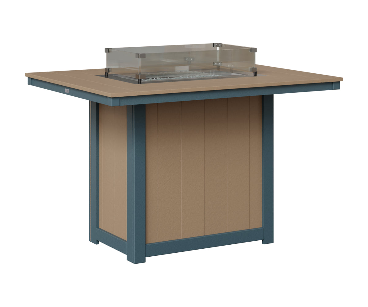 Donoma 42" x 54" Rectangular Fire Table Counter
