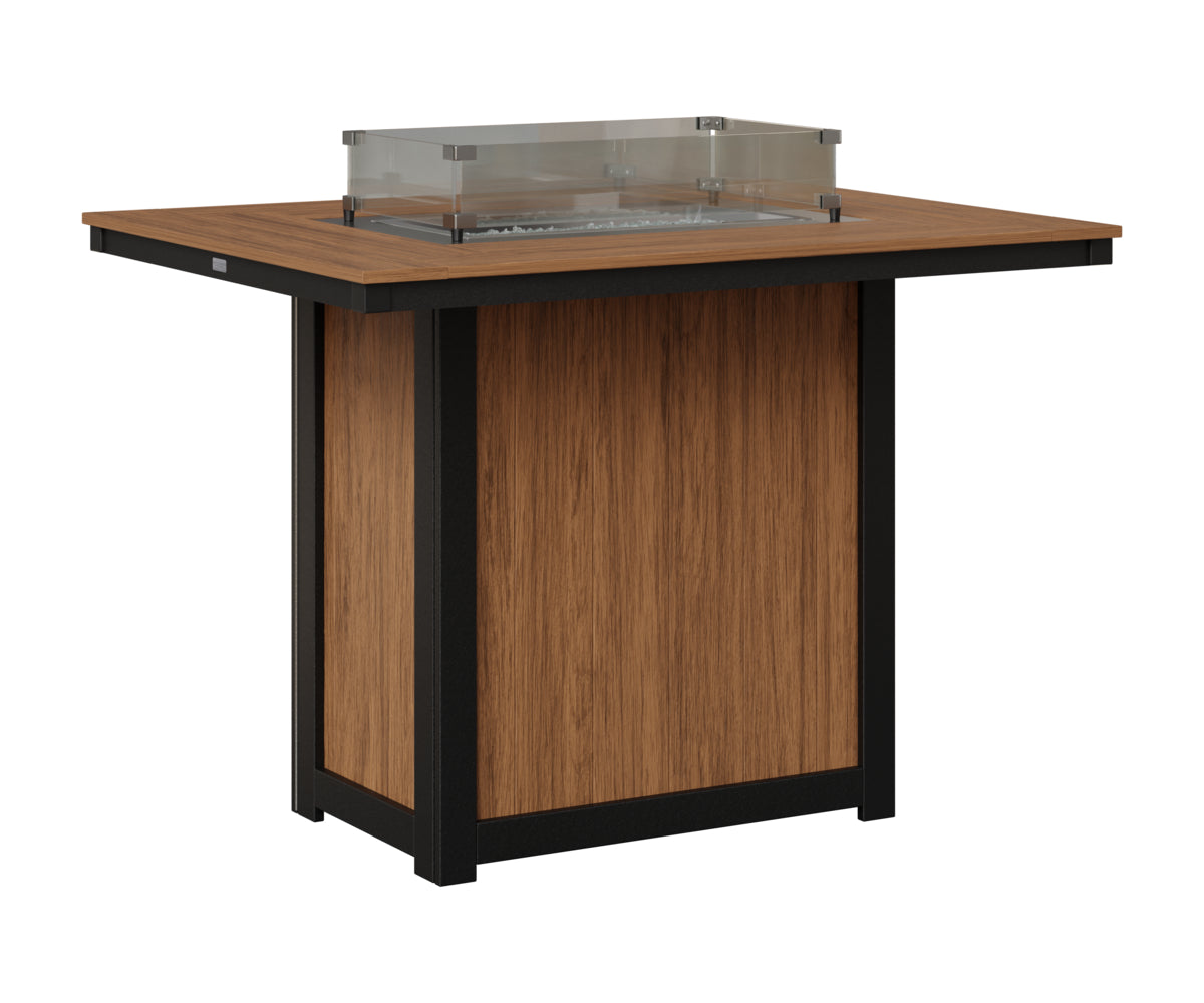 Donoma 42" x 54" Rectangular Fire Table Bar