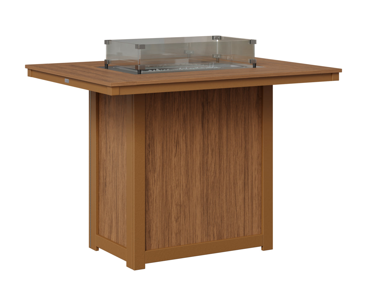 Donoma 42" x 54" Rectangular Fire Table Bar