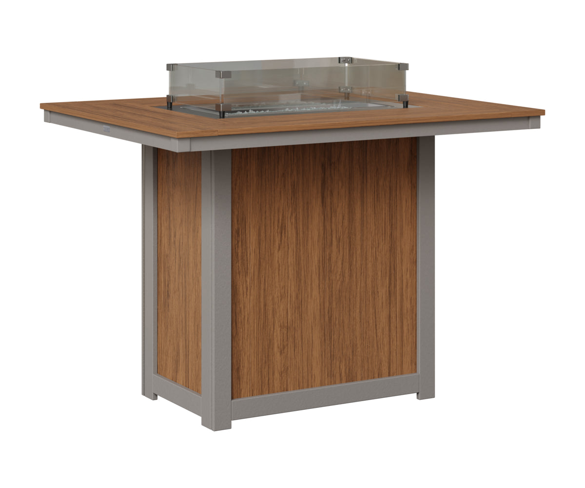 Donoma 42" x 54" Rectangular Fire Table Bar