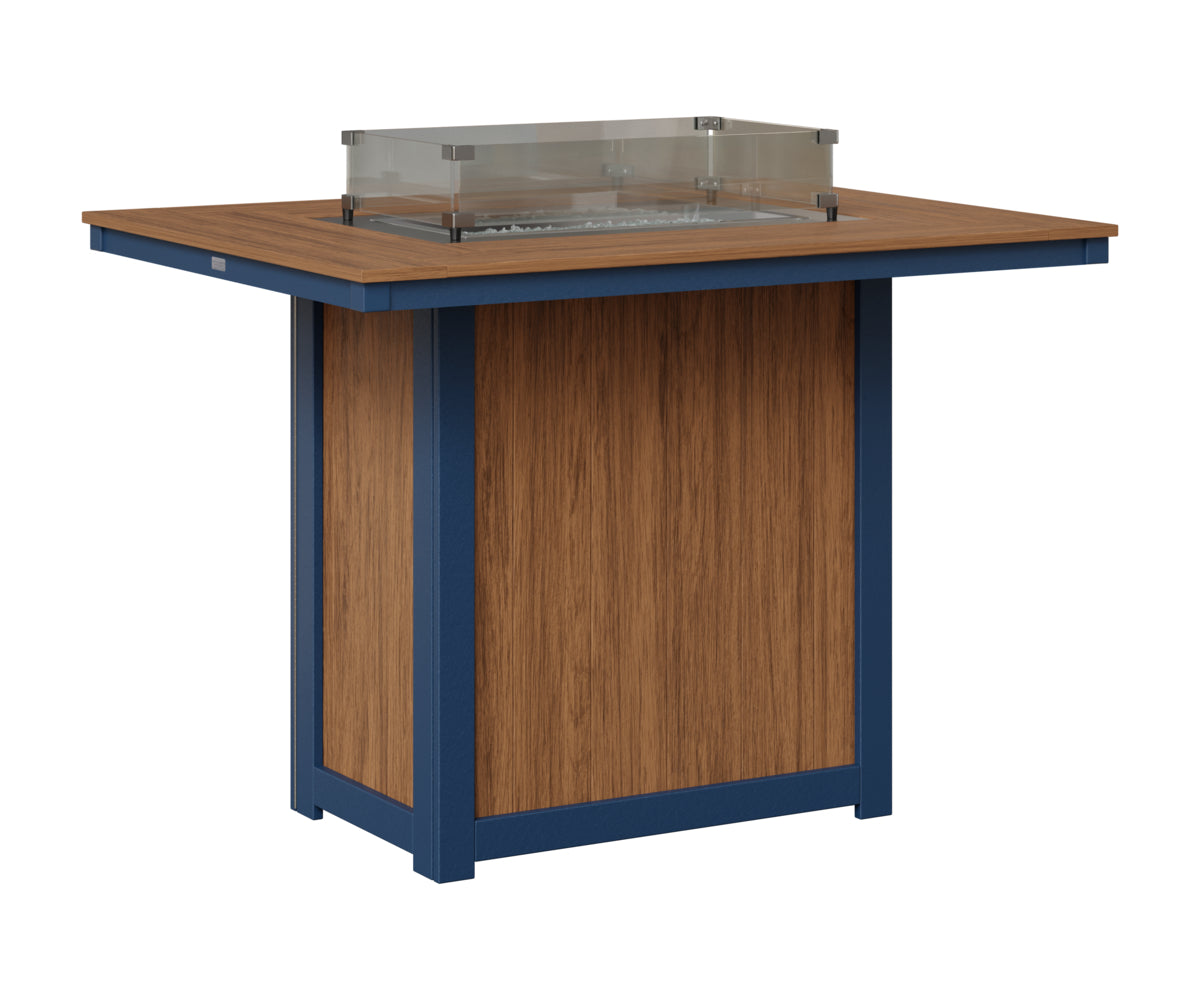 Donoma 42" x 54" Rectangular Fire Table Bar