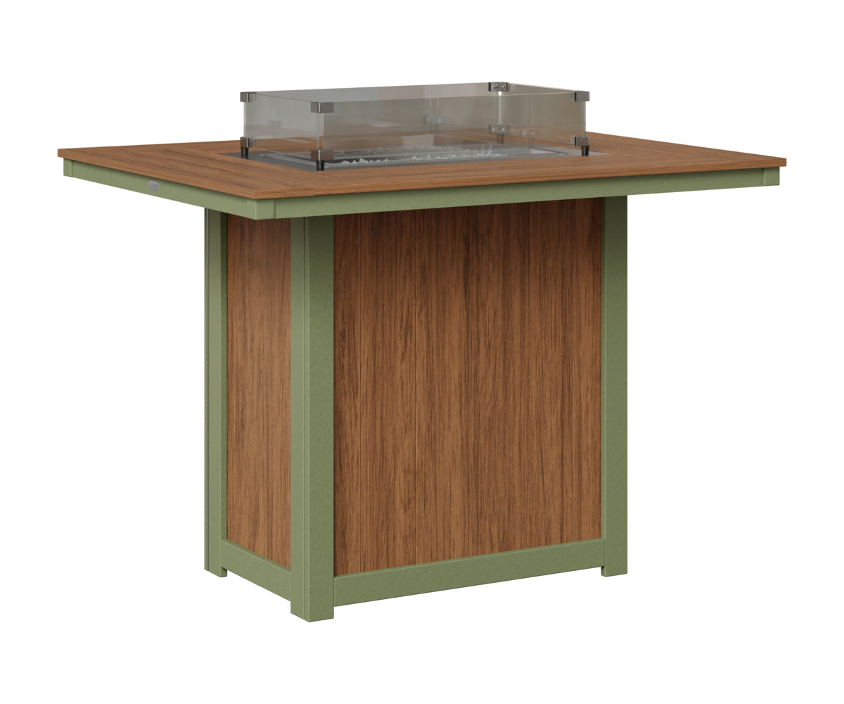Donoma 42" x 54" Rectangular Fire Table Bar