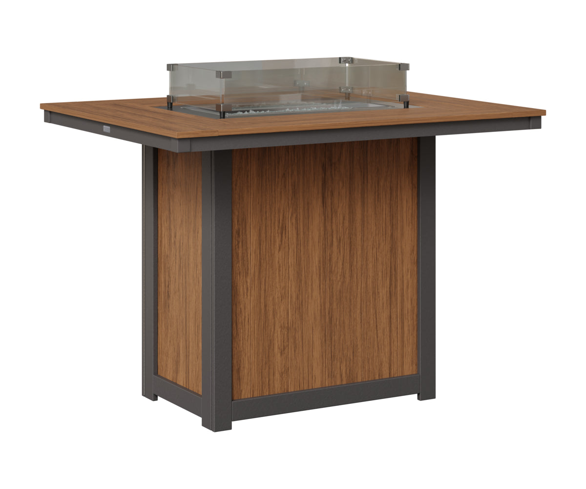 Donoma 42" x 54" Rectangular Fire Table Bar