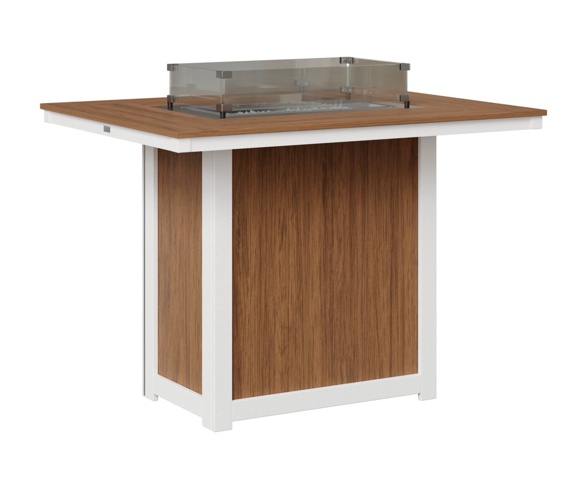 Donoma 42" x 54" Rectangular Fire Table Bar