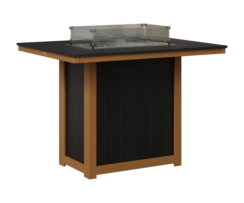 Donoma 42" x 54" Rectangular Fire Table Bar
