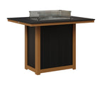 Donoma 42" x 54" Rectangular Fire Table Bar